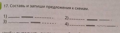 Составь и запиши предложения к схемам 