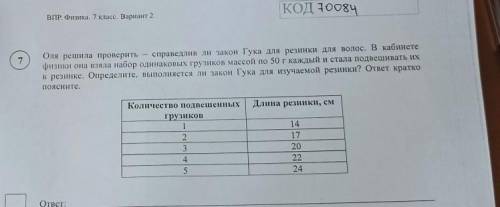 7 класс физика впр пожайлуста