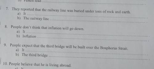 Read each sentence. Then make two New sentences in the PASSIVE очень ​