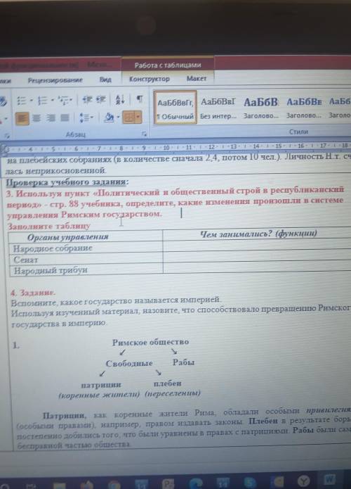 Органы управления Народное собрание сенат народный трибун