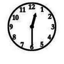 Выберите время указанное на каждой картинке. а It’s quarter past twelveb It’s half past twelve.c It’