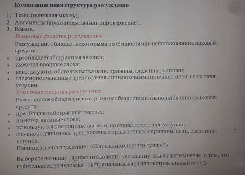 .Композиционная структура рассуждения1. Тезис (основная мысль);2. Аргументы (доказательства или опро