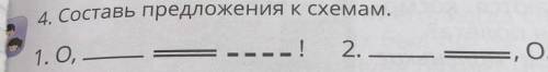 5. Mamy my4. Составь предложения к схемам.--!2. -,0. 3.1.0,-=, О!
