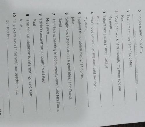 Complete the sentences with the verbs in the correct form