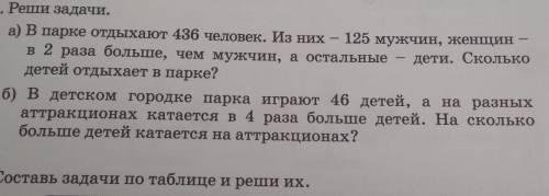 В детском городке парка играют 46 детей, а на разных аттракционах катается в 4 раз больше детей. На