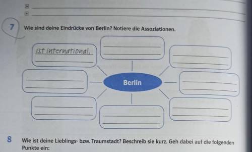 Wie sind deine Eindrücke von Berlin? Notiere die Assoziationen. вот номер 7