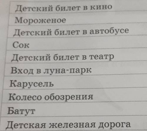 1. Составь задачи, используя таблицу.