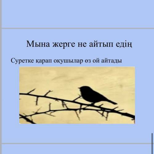 Суретке қарап оқушылар өз ойларын айтады айтады менің дағыстаным