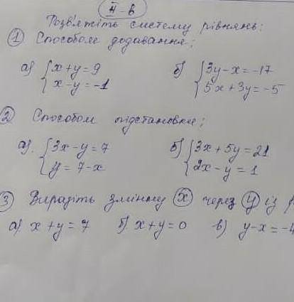 Розв'яжіть систему рівнянь додавання ​