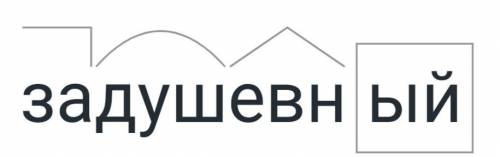 Разбор слова по составу задушевное. 