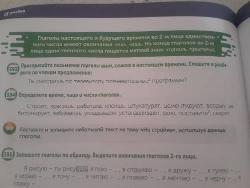 Упражнение 394 Текс на тему