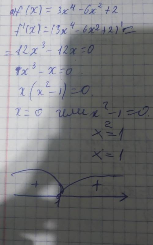 F(x)=x⁵-7x³-10 надо преобразовать, а потом как на фото