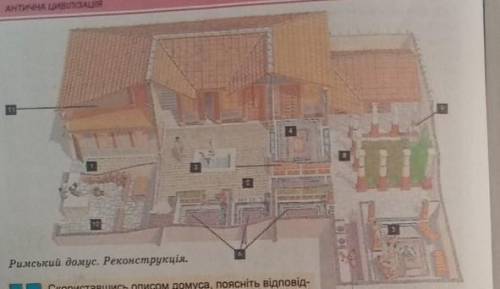 Скориставшись реконструкцією римського Домусу опишіть буденне життя мешканців