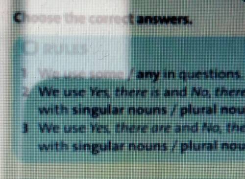 Choose the correct answers