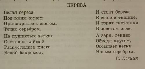 Сделай разбор текста береза (очень надо )​
