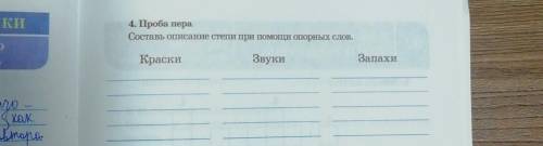 Составь описание спети при опорных слов