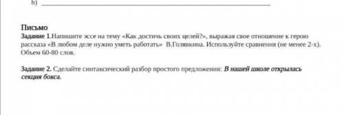 1 заданием пожолуйста очень нужно 