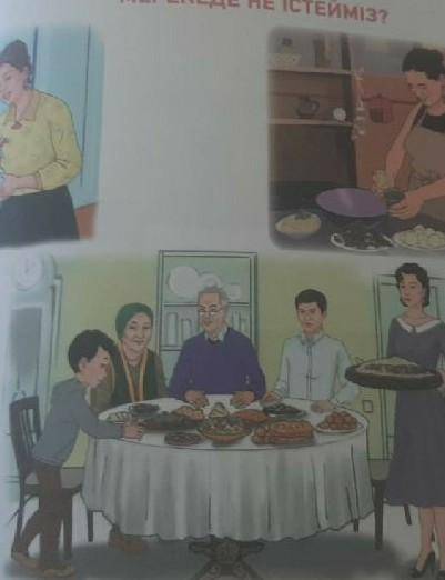 ПИТЫЛЭЛ-тапсырма. Суретті пайдаланып, жауап бер.МЕРЕКЕДЕ НЕ ІСТЕЙМІЗ?2
