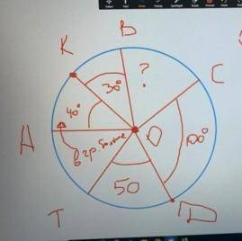1) Посчитать количество круговых секторов? 2) Найди чему равен BOD ? 