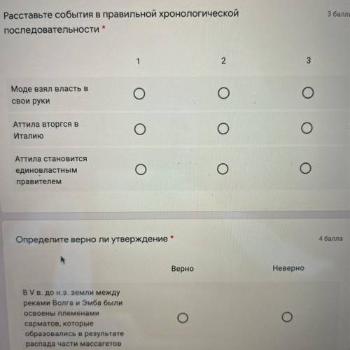 Расставьте события в правильной хронологической последовательности * 1 2 3 Моде взял власть в свои