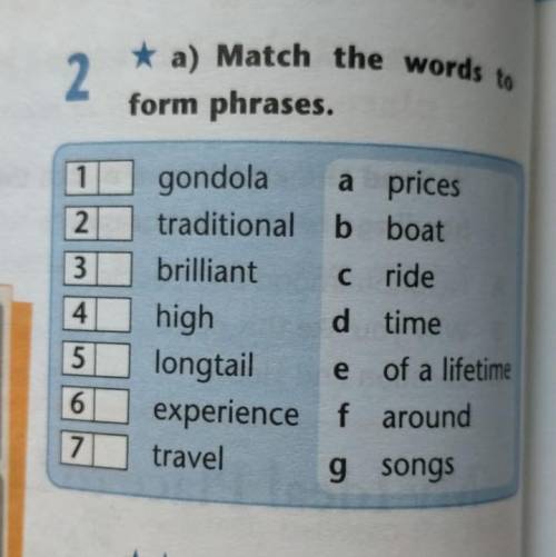 все вышних ♀️ Match the words to form phrases