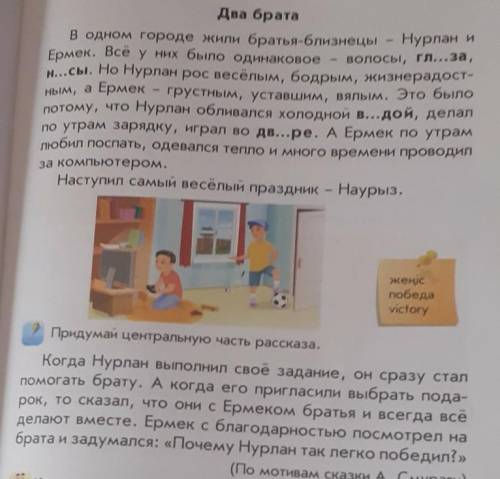 6. Нарисуй сюжетную карту рассказа «Два брата».1.2.3. 