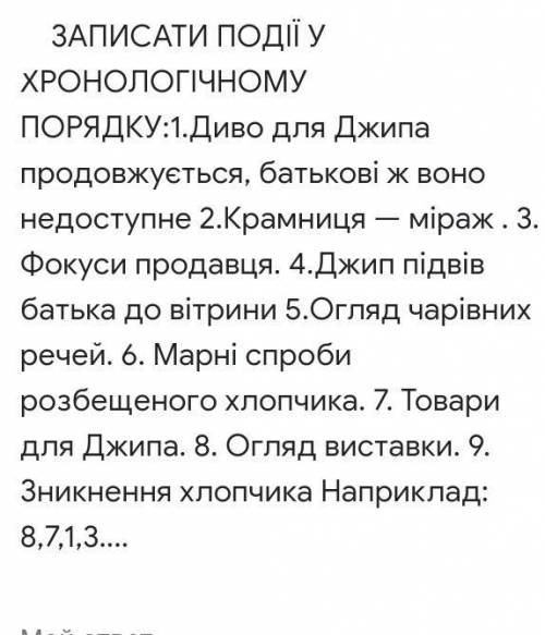 Заруб. Літ. 7 клас, чарівна крамниця. Зарание ...