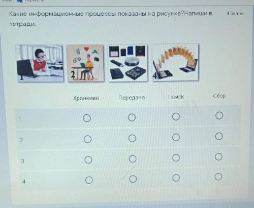 Какие информационные процессы показаны на рисунке? хранение передача поиск сбор 