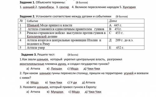 Задание 1. Объясните термины: 1. шаньюй 2. туменбасы. 3. сенгир( )4. Великое переселение народов 5.