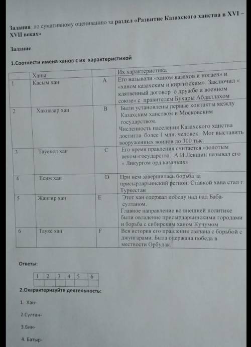 сор по истории Казахстана дам лучший ответ 6 класс