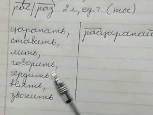 1.Употребить в глаголах раз-/рз- и запишите в форме 2-ед числа.