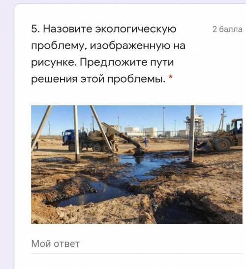Назовите экологическую проблему изображённую на рисунке
