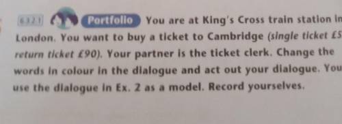 Ticket Clerk: Good afternoon, sir. Can I help you? Mr Omarov: Yes, I'd like an adult's and a child's