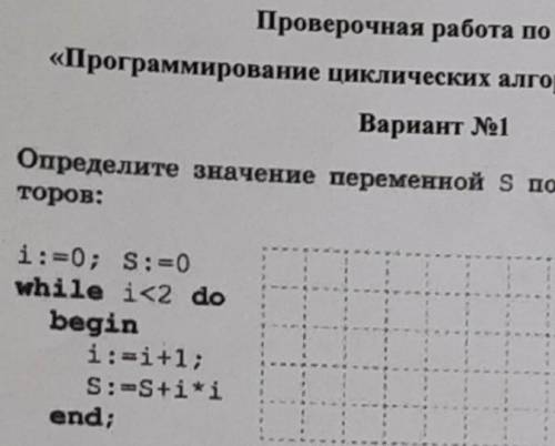 Программирование цеклических алгоритмов.