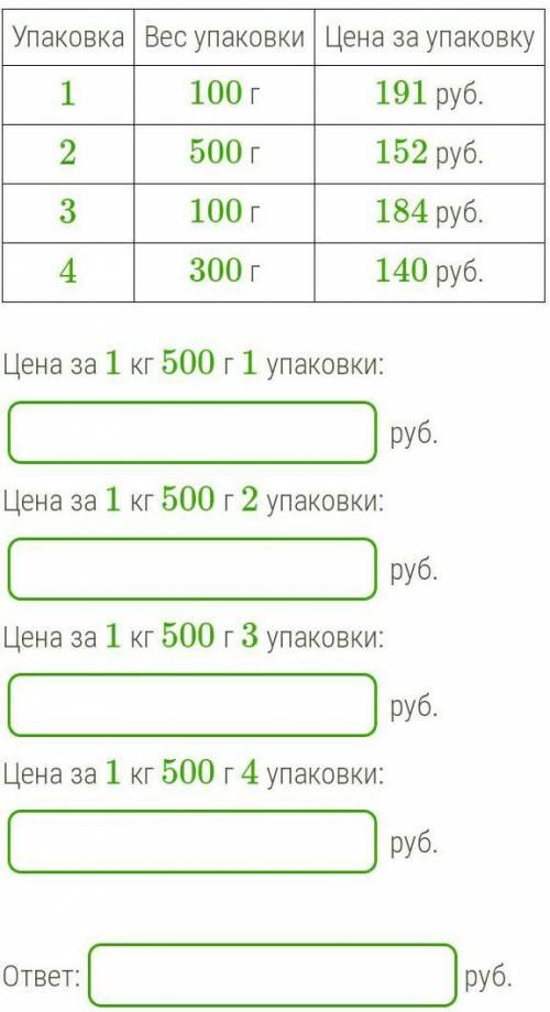 В магазине продаётся тростниковый сахар в различных упаковках и по различной цене. Какова наибольшая