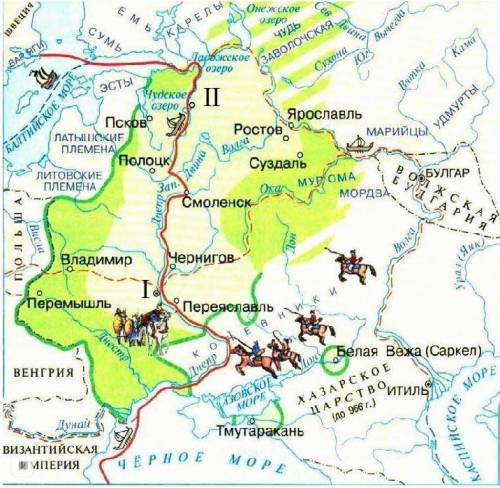 Выберите из приведённого списка название торгового пути, обозначенного на карте красной линией.