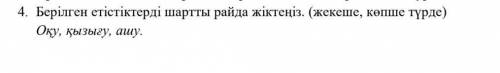 Берілген етістіктерді шартты райда жіктеңіз. (жекеше, көпше түрде)Оқу, қызығу, ашу.