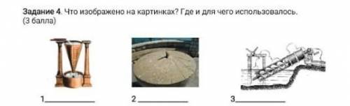 Задание 4. Что изображено на картинках? Где и для чего использовалось. 1 2 3 