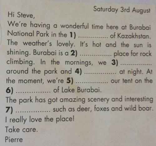 Fill in:wildlife, popular, north, hike, setting up, camp, shore. :(