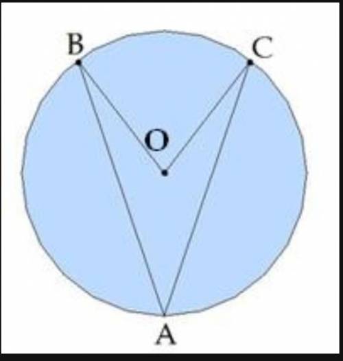 ∪AB=85°∪AC=100°Найти: угол BOC и угол BAC.ответ: угол BOC= угол BAC= 