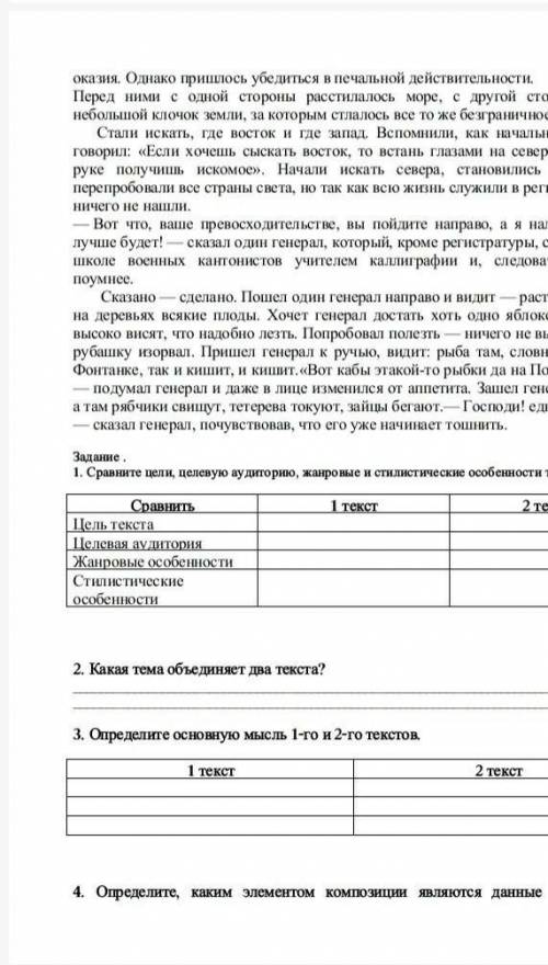 Сравните цели, целевую аудиторию, жанровые и стилистические особенности