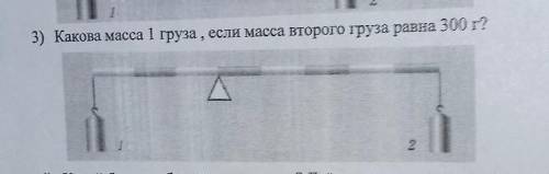 Какова масса 1 груза если масса второго груза равна 600г? 