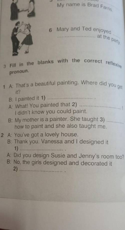 3 Fill in the blanks with the correct reflexivepronoun