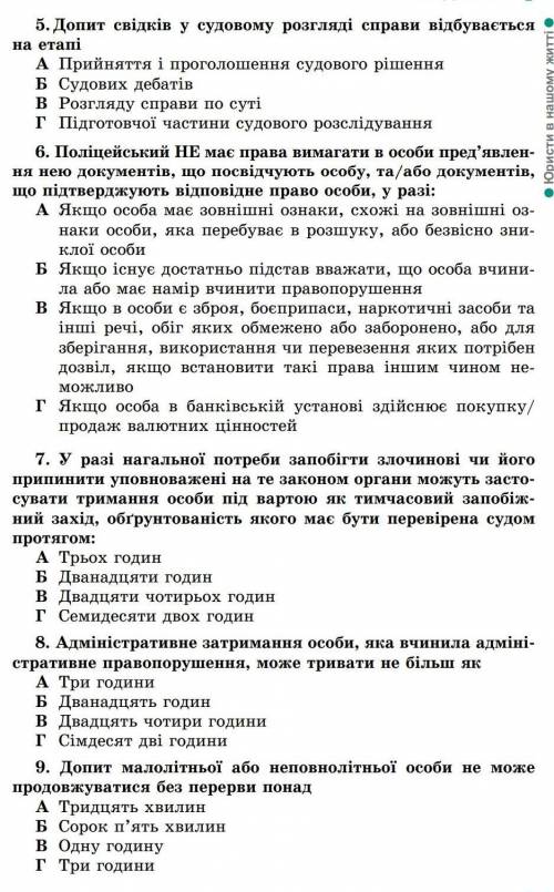 Мне нужен ст. 200-202 виконати тести