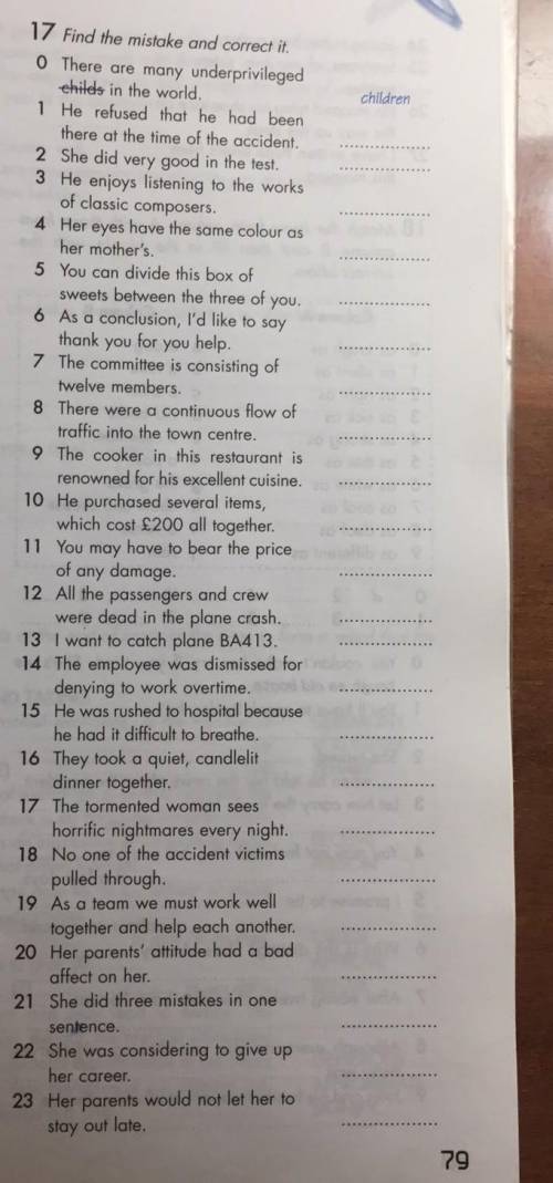 Fined the mistake and correct it​