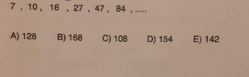 7 10 16 27 47 84 ... plss help meee
