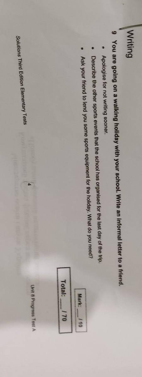 Please help me Write informal letter.Please