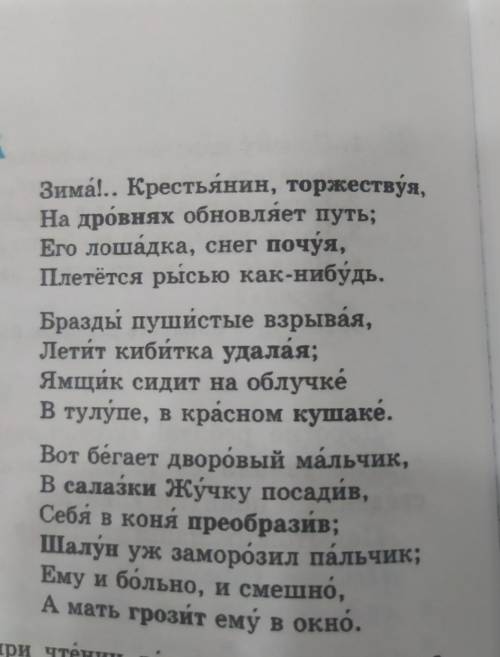 Евгения Онегин отрывок зима написать про что вижу и что слышу