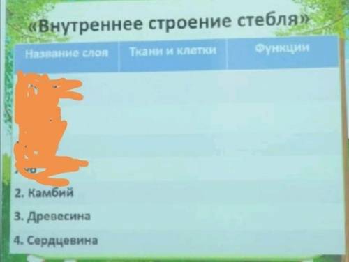 Сделать таблицу по биологии