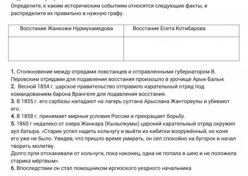 осталось пару минут История КазахстанаОпределите, к каким историческим событиям относятся следующие